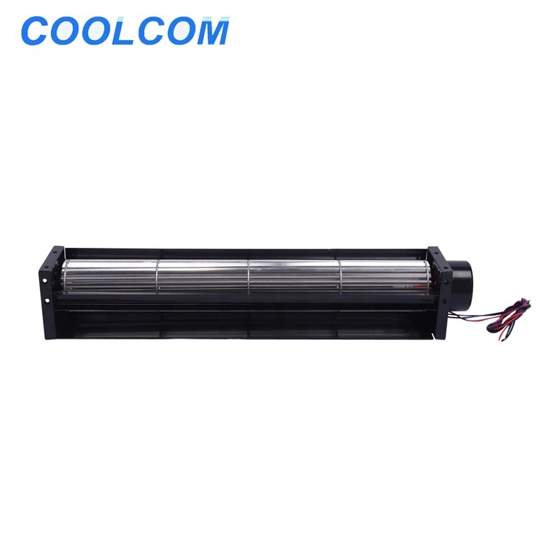 COOLCOM quite silent cross flow cooling fan compatible with  high operation temperature 80 degree