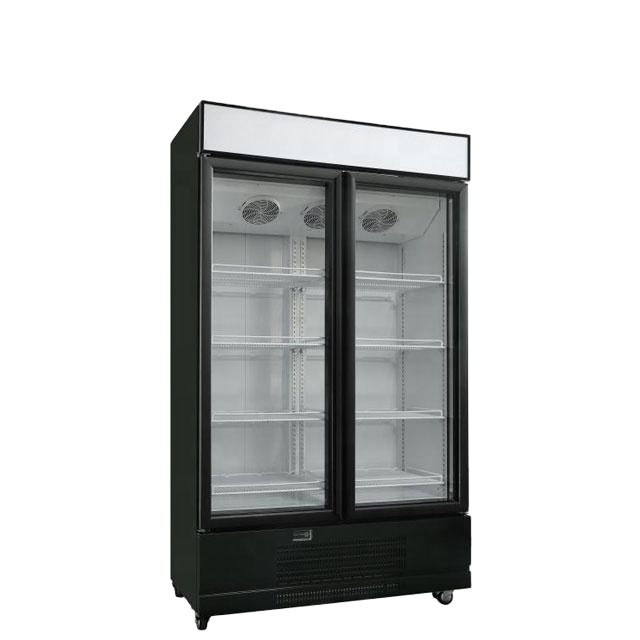 Commercial Vertical Freezer Beverage Fridge Upright Refrigerator glass door display freezer