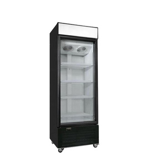 Single Double Three Glass Door Vertical Display Freezer Commercial Refrigerator Upright Drink Freezer