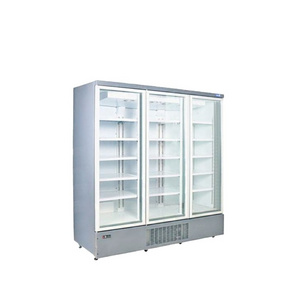 Supermarket 1100L Upright Glass Door Air Cooling Display Cooler Beverage Beer Flower Commercial Showcase Fridge Refrigerator