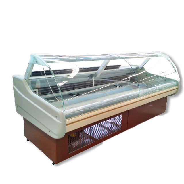 Supermarket Fresh Meat Display Refrigerator Deli Freezer Seafood Fish Counter Display Chiller Cabinet