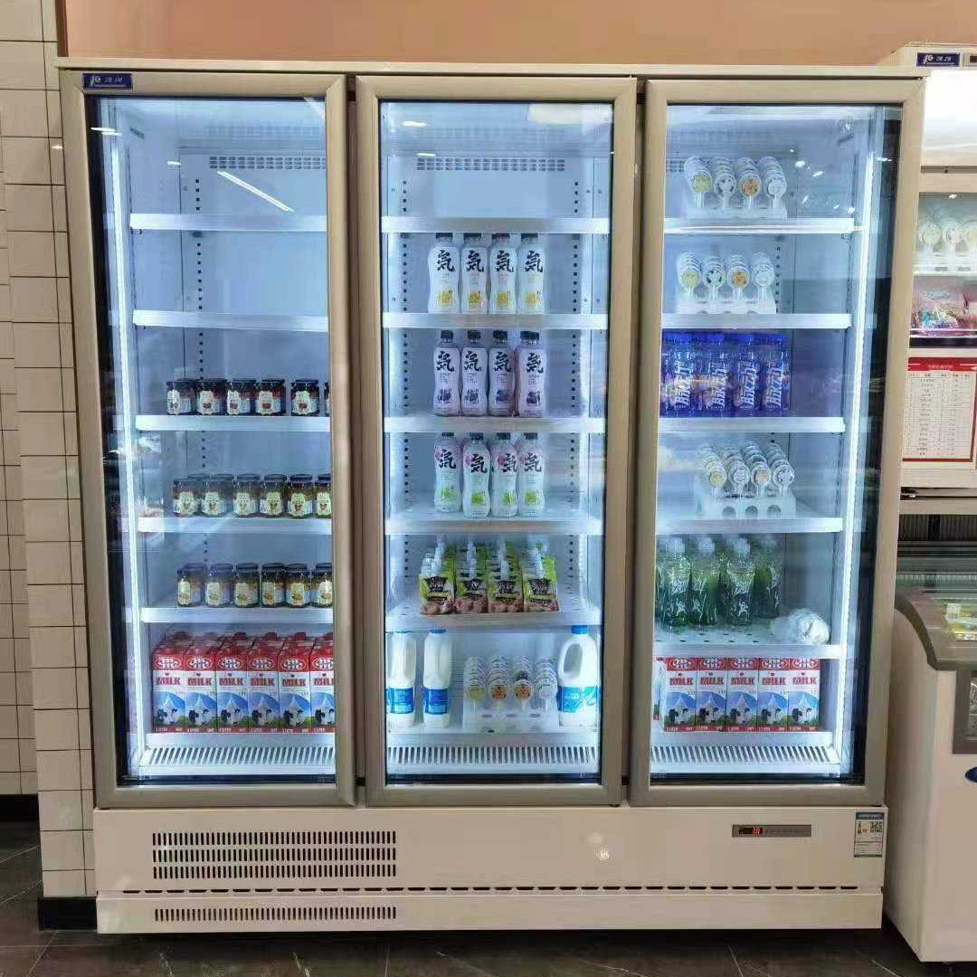 China Manufacturer wholesale display vertical Commercial Glass Door Freezer