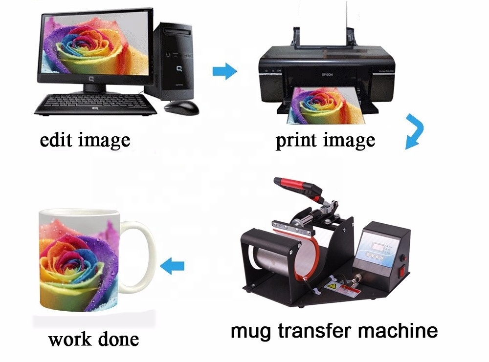 11 OZ Digital Mug Heat Press Machine Mug Coffee Cup Heat Transfer Machine sublimation heat printing machine