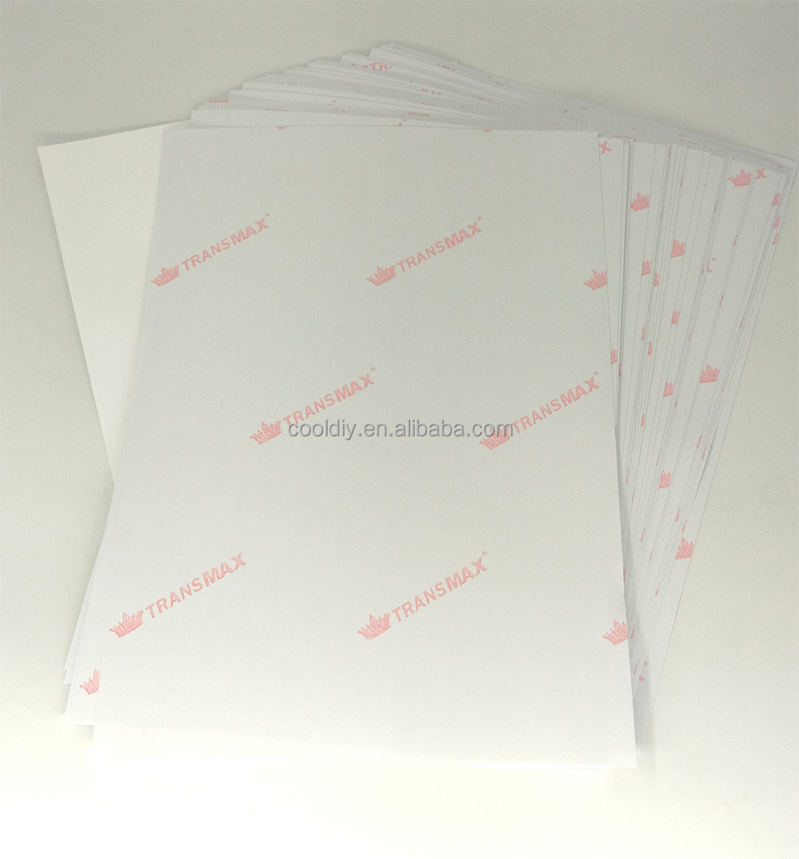 100 Sheets A4 Inkjet Dark Transfer Paper for Dark cotton T-shirt Fabric Heat Press Printing transfer T-shirt paper