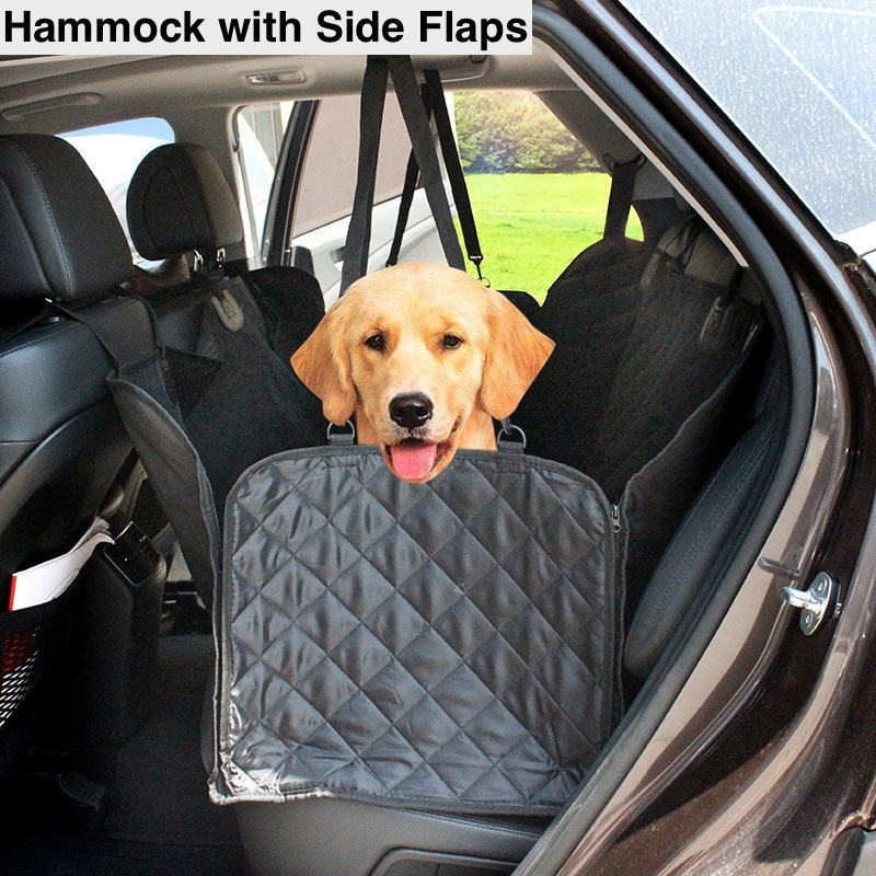 Washable Pet Seat Hammock  Scratchproof Nonslip 100% Waterproof Dog Car Seat Cover for Back Seat