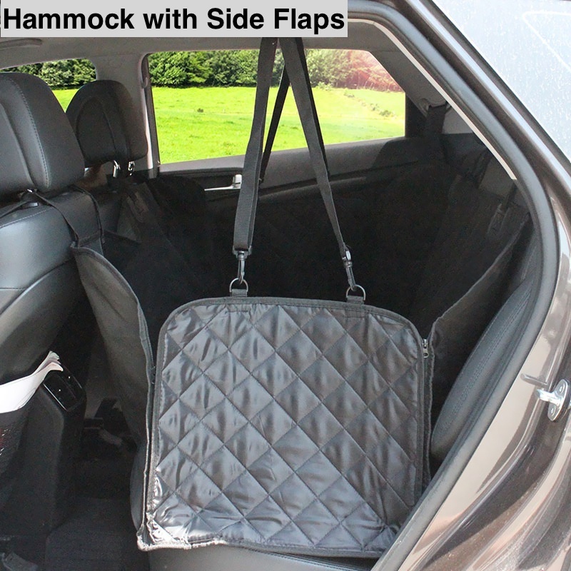 Washable Pet Seat Hammock  Scratchproof Nonslip 100% Waterproof Dog Car Seat Cover for Back Seat