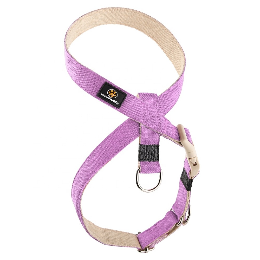 2023 Newest Adjustable Pet Dog Harness Pure Natural Eco-Friendly Pure Cotton Hemp Pet Dog Harness