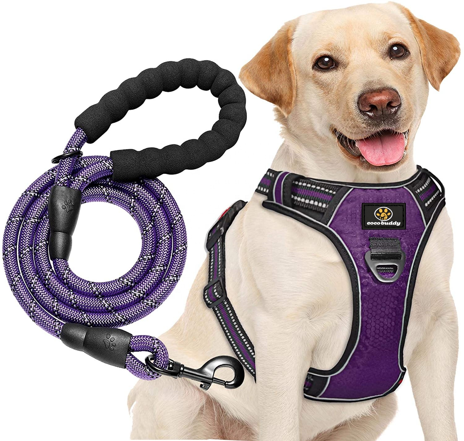 Dog harness manufacturers custom logo designer luxury adjustable waterproof reflective no pull pet dog harness