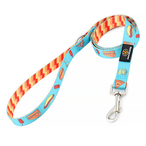 OEM Pet Accessories Customized Heat Transfer Sublimation Polyester Pet Dog Leash