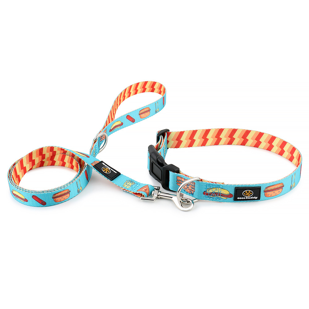 OEM Pet Accessories Customized Heat Transfer Sublimation Polyester Pet Dog Leash