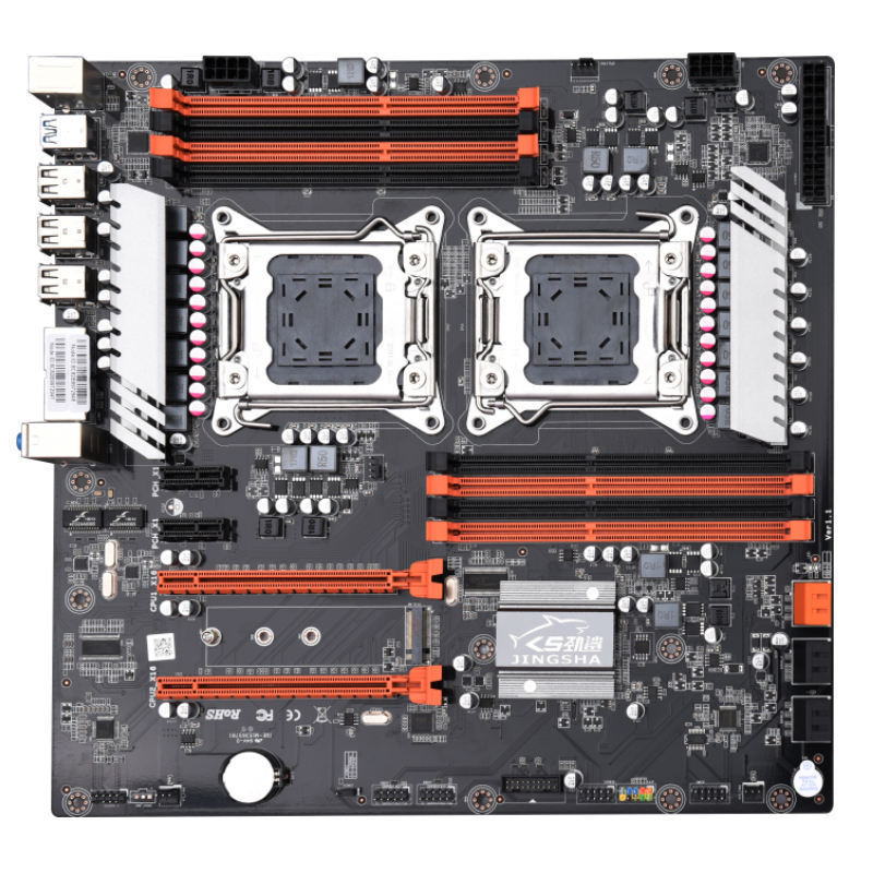 Cooldragon computer mainboard X79 Dual for desktop mother board X79 dual CPU LGA 2011 Xeon E5 DDR3 1333/1600/1866MHz 256GB