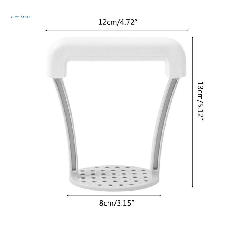 Manual Potato Masher Plastic Pressed Potato Smasher Portable Kitchen Tool for Babies Food, Fruit, Banana, Baking