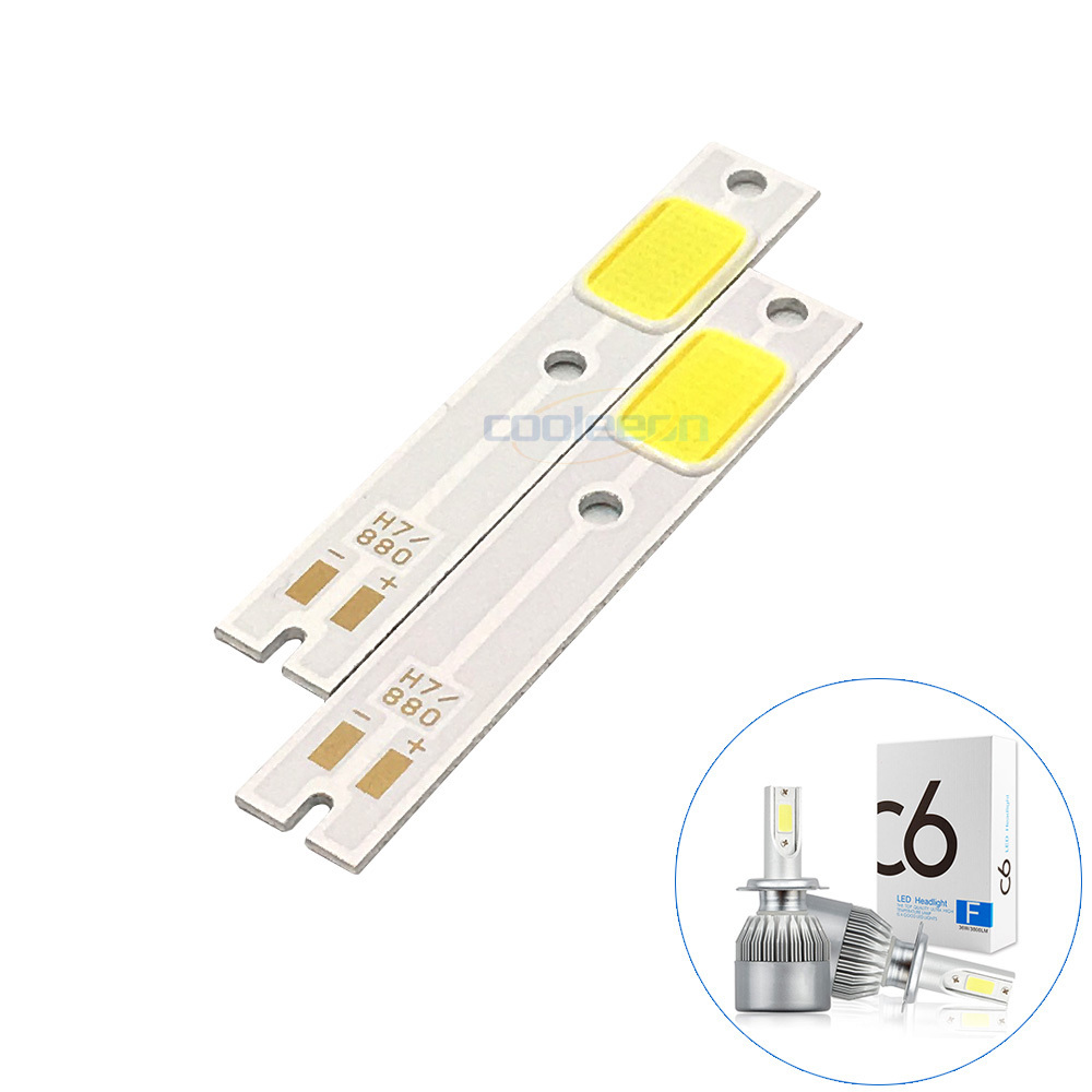 LED Chip for C6 Car Headlight Bulb H1 H3 H4 H7 9005 9006 9012 H8 H11 9004 Chips 6500K Cold White COB for Headlamp Lights