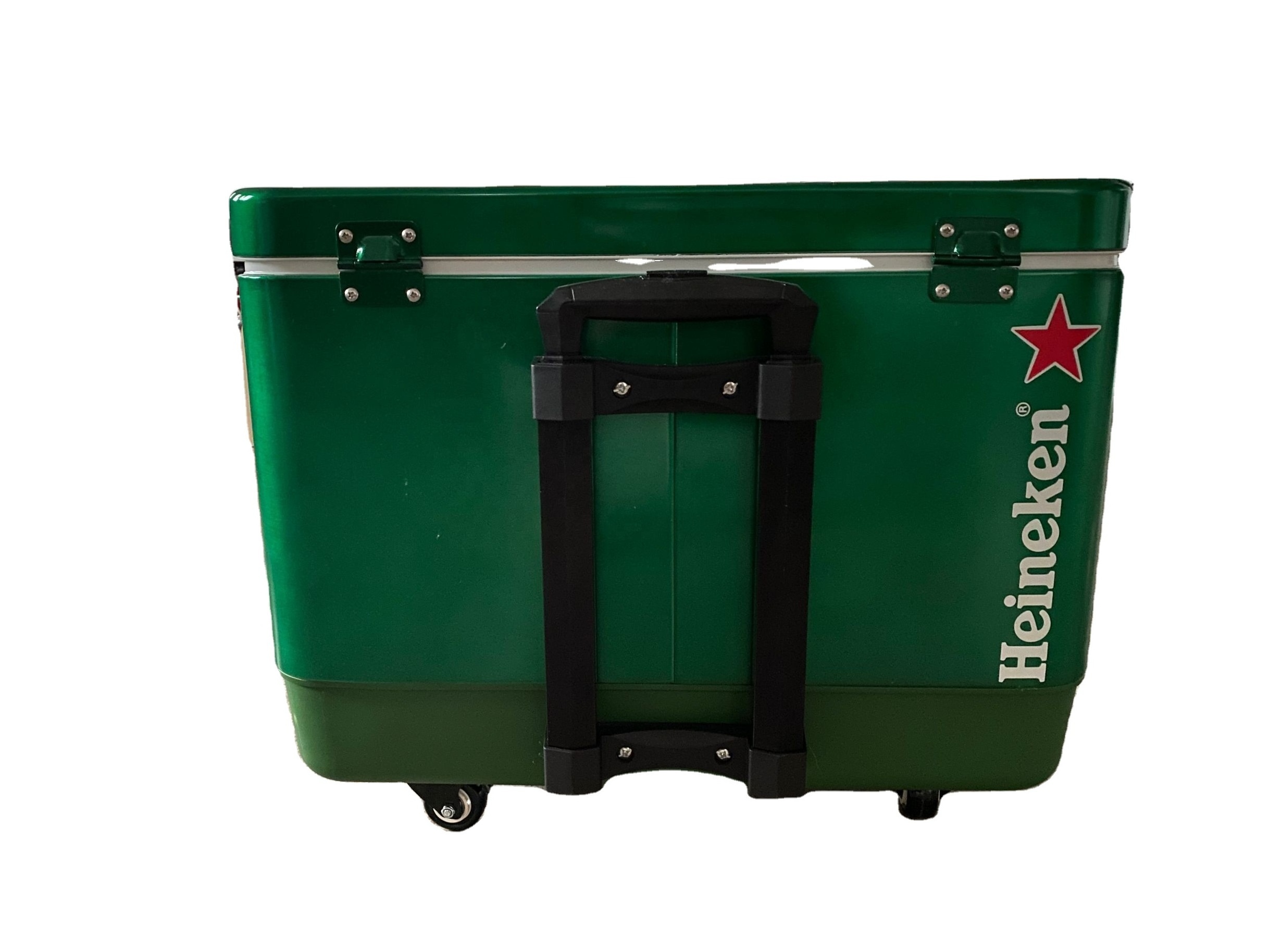 51L PU insulated ice chilly bin cooler box with wheels