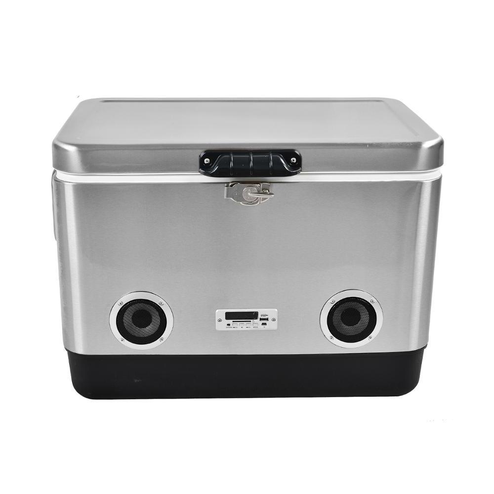 top  sales stainless steel Speaker Ice Cooler Box metal cooler box speaker fishing box