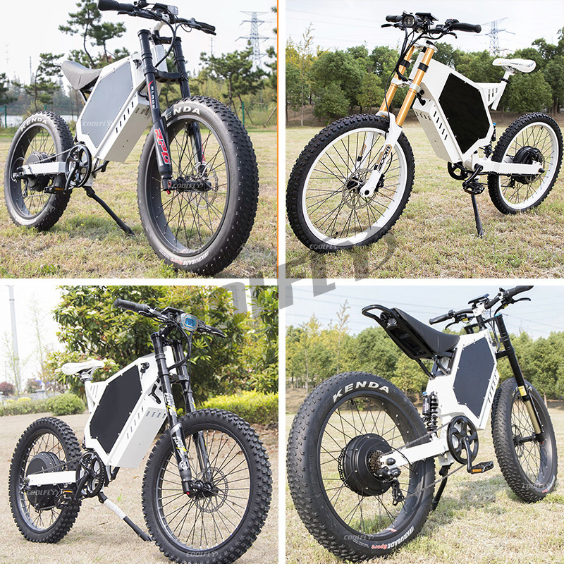 Top 10 best selling COOLFLY 48v 72v 3000w 5000w 8000w e bicycle sur ron light bee x electric motor cross bike with battery