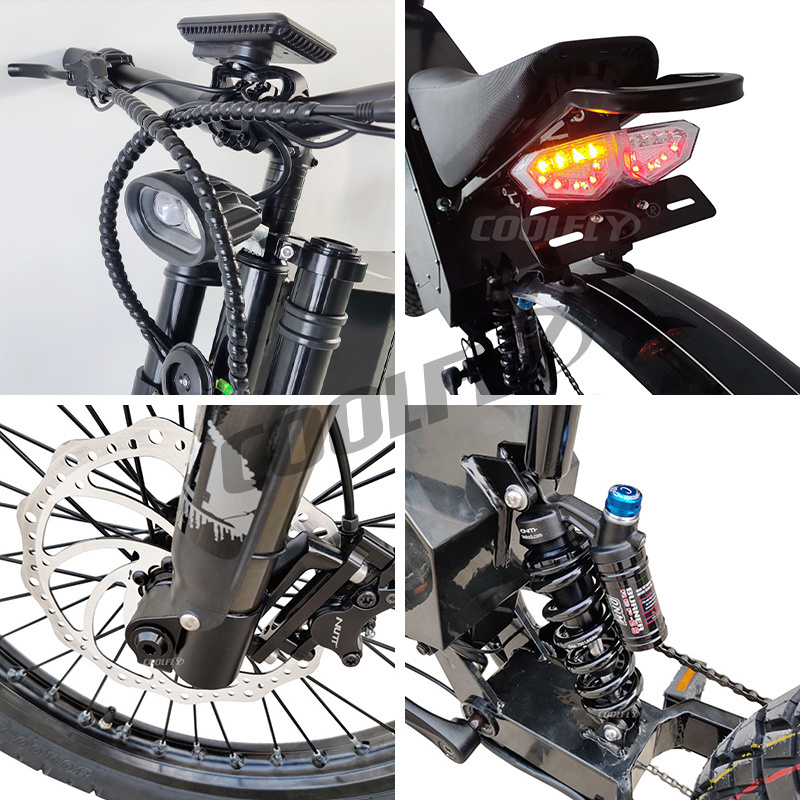 2024 new product Max Load Capacity 150kg mountain 8000w 15000w 20000w fat tire stealth bomber electric bike