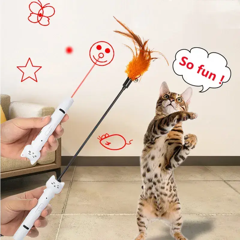 Interactive Toy for Dogs Cats Usb Recharge New Design Shape More Pattern Cat Laser Toy Teaser Wand for Cats