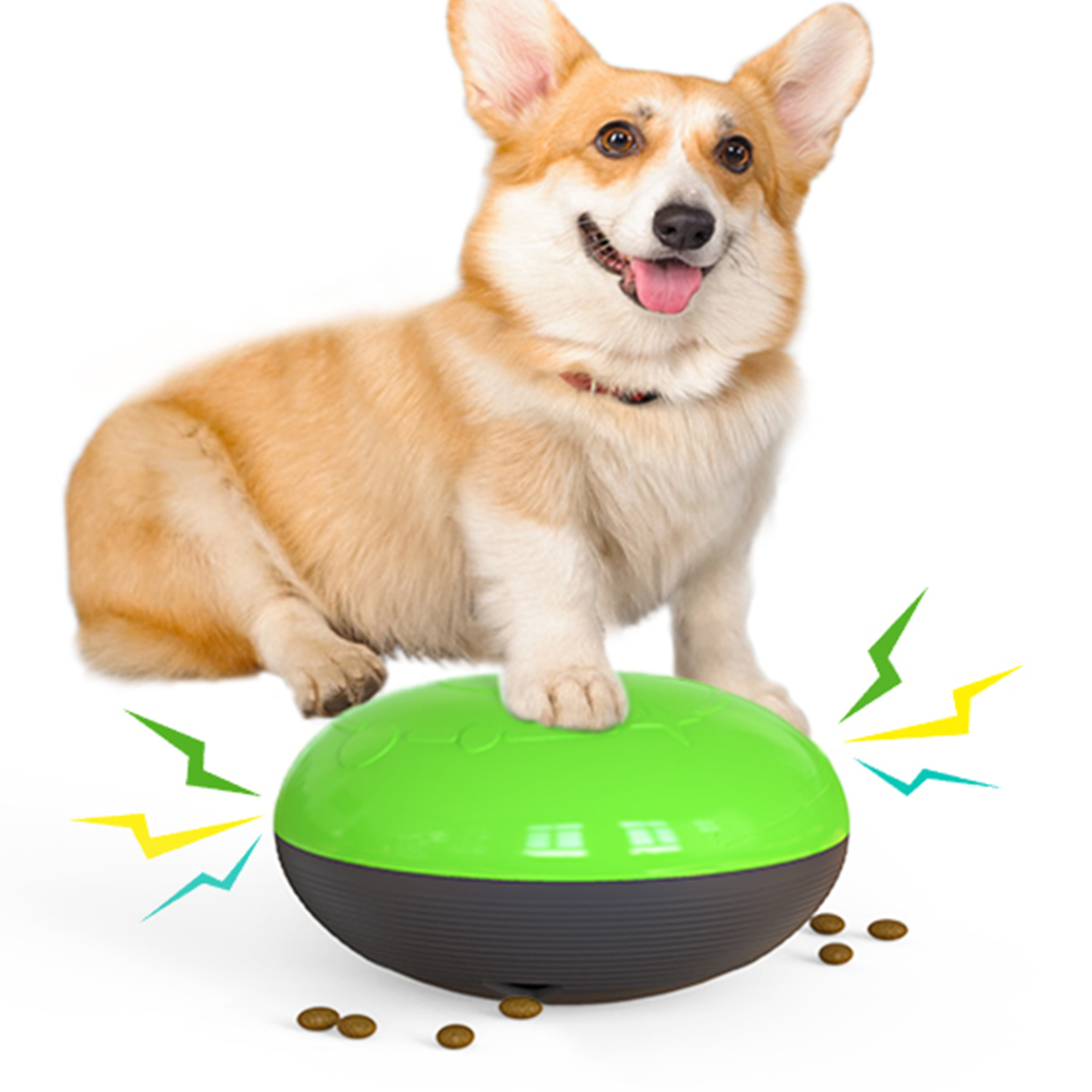 Dog Dispensing Ball Food Leaking Toys Squeaker Training Dogs Slowly Eating Feeder Balls Interactive Toy Pet