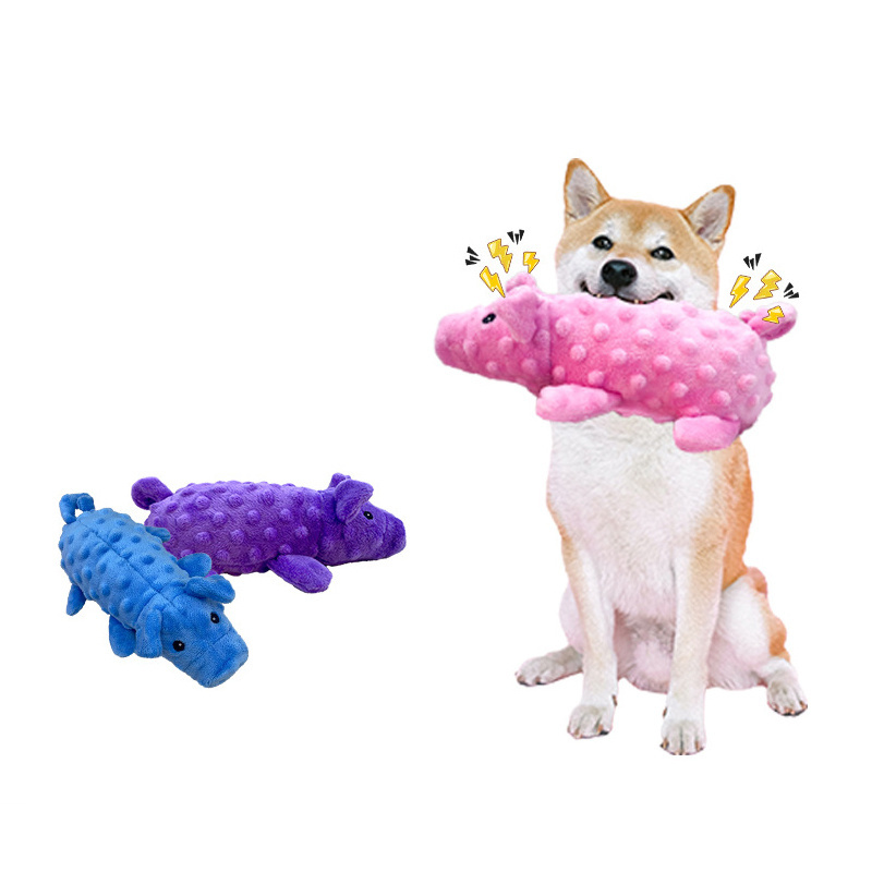 Rope dog pet chew toys dog pet toys plush pig padded washable toy for dogs teeth cleaning wholesale