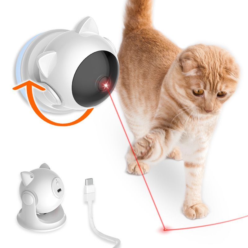 Teaser Cat Laser Toy Interactive Kitten Automatic Smart Game Active for Cats USB Charging Indoor Pet