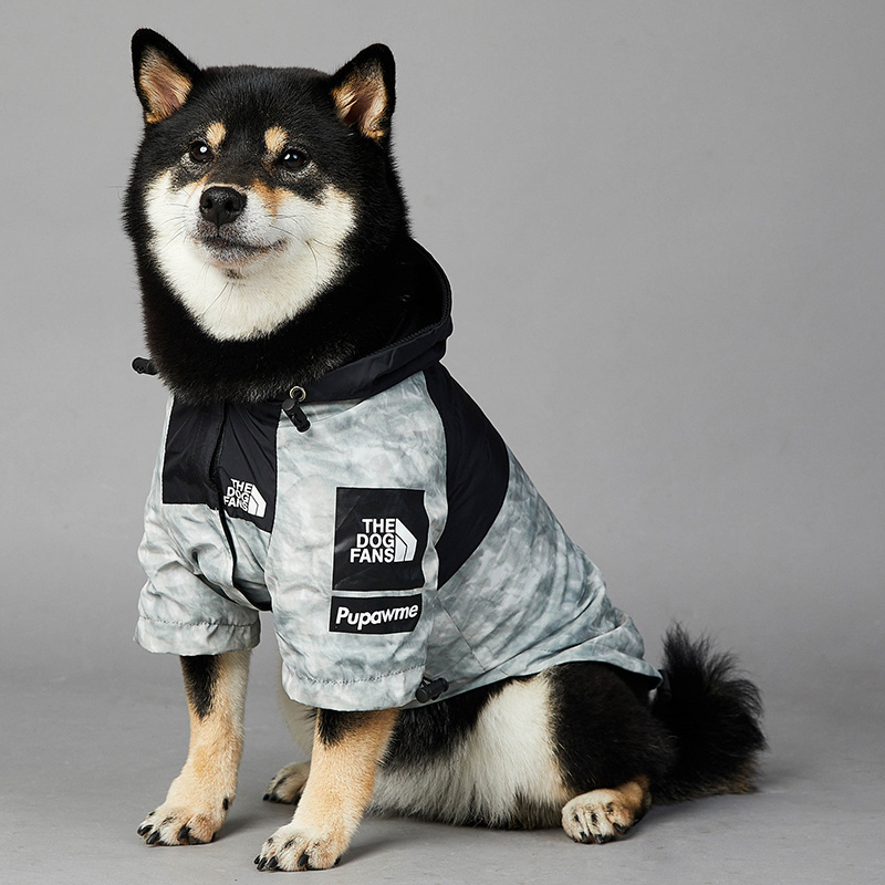 Luxury Brand Reflective Pet Dog Coat Puppy Warm Jacket the Dog Face Large Dog Jacket Waterproof