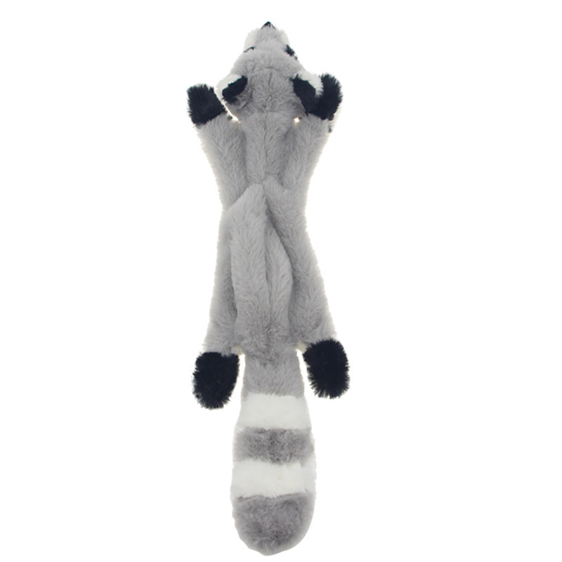 New Cute Squeak Fox Skunk Animal Plush Toy Dog Chew Squeaky Whistling Involved Squirrel Dog Toys