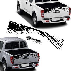 Car Tailgate Stickers Pickup Truck Classic 4X4 OFF ROAD Vinyl Decals For Ford Ranger XLT T6 Raptor Toyota HILUX Car Accessories