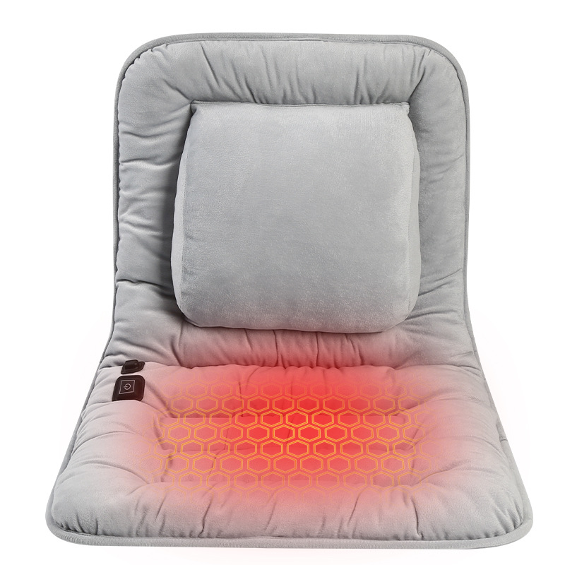 Integrated Heating Cushion with Backrest Waist Support Seat for Bedroom and Living Room Use for Household Hotel Applications