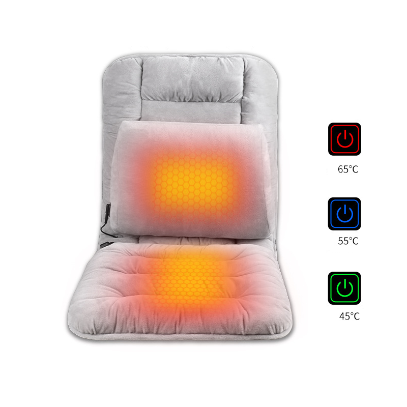 Integrated Heating Cushion with Backrest Waist Support Seat for Bedroom and Living Room Use for Household Hotel Applications