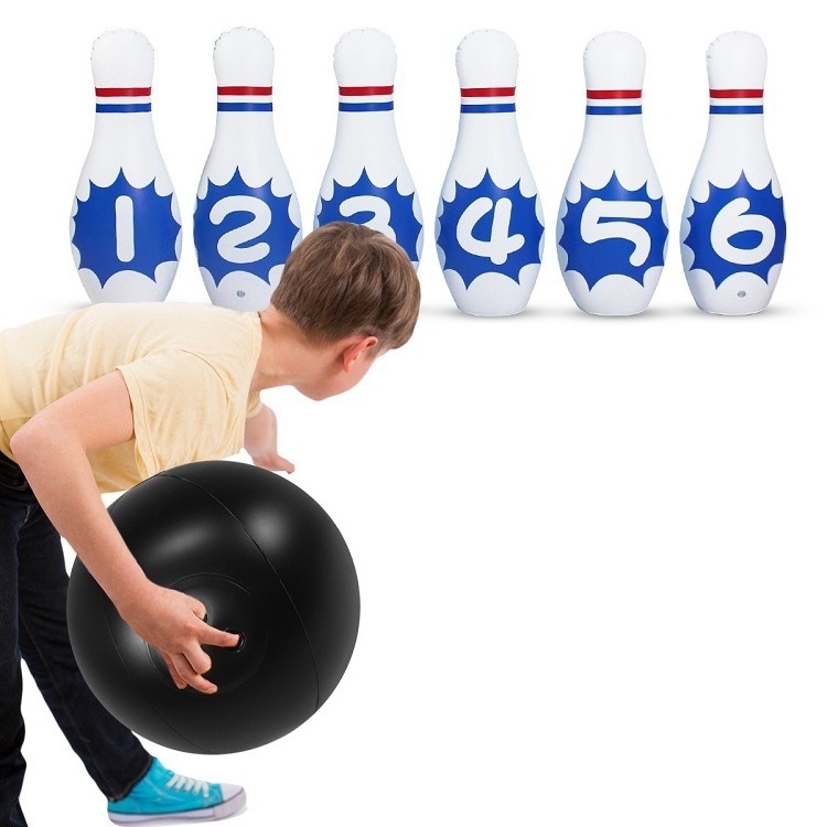 Large Inflatable Bowling Set for Kids and Adults Get-Together Party Game Day Events Indoor and Outdoor Birthday Parties