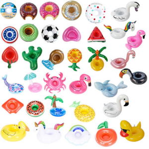 low- priced Inflatable Drink Holder  Drink Floats Inflatable Cup Holders Flamingo Coasters for Swimming Pool Party