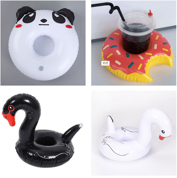 low- priced Inflatable Drink Holder  Drink Floats Inflatable Cup Holders Flamingo Coasters for Swimming Pool Party