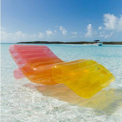 Color Swimming Floating Bed Eco Friendly PVC Inflatable Water Lounge Chair