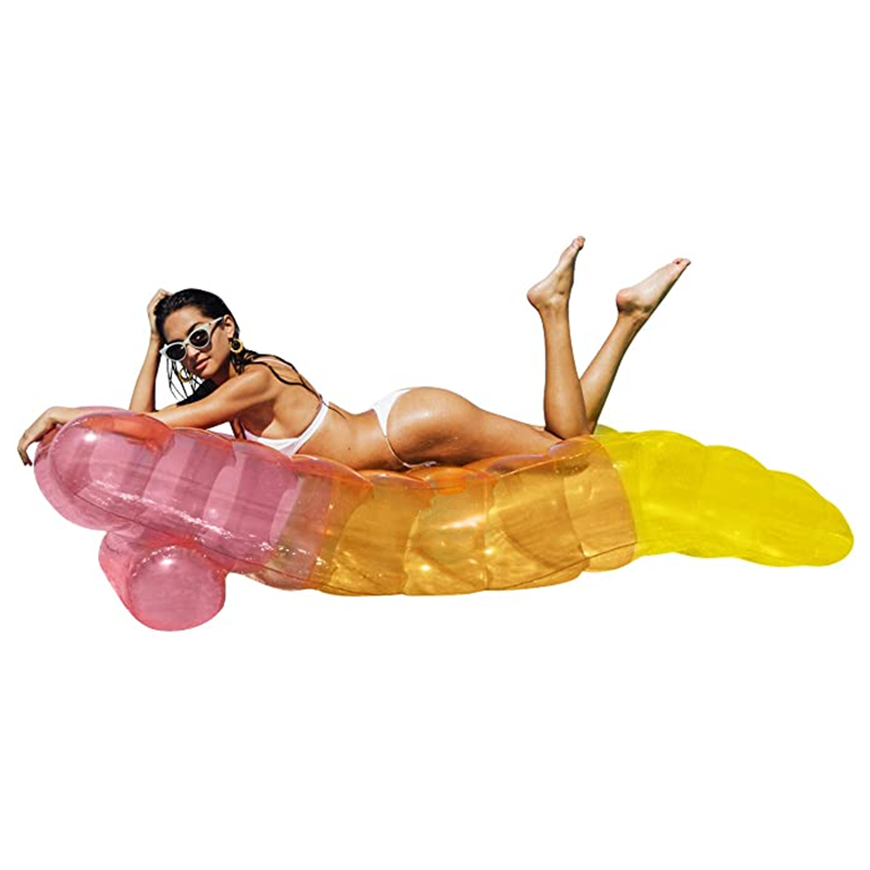 Color Swimming Floating Bed Eco Friendly PVC Inflatable Water Lounge Chair