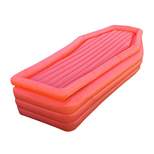 customized Halloween  Wholesale Fashion Inflatable Caskets Pink Coffin Pool Float  Hoax props