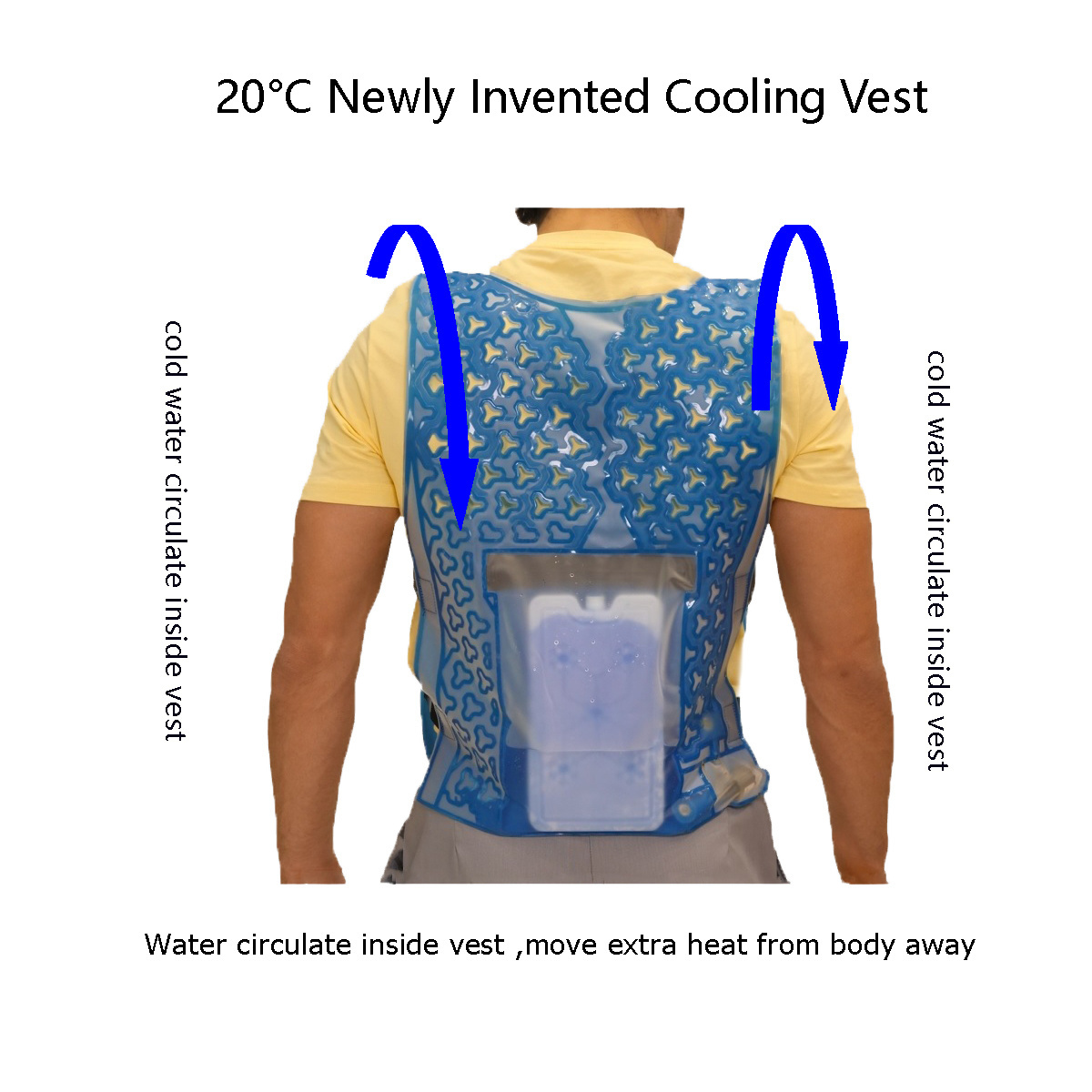 New Patented Sweat Wicking Summer Water Circulating Cooling Suit For Keep Cool 8 Hours