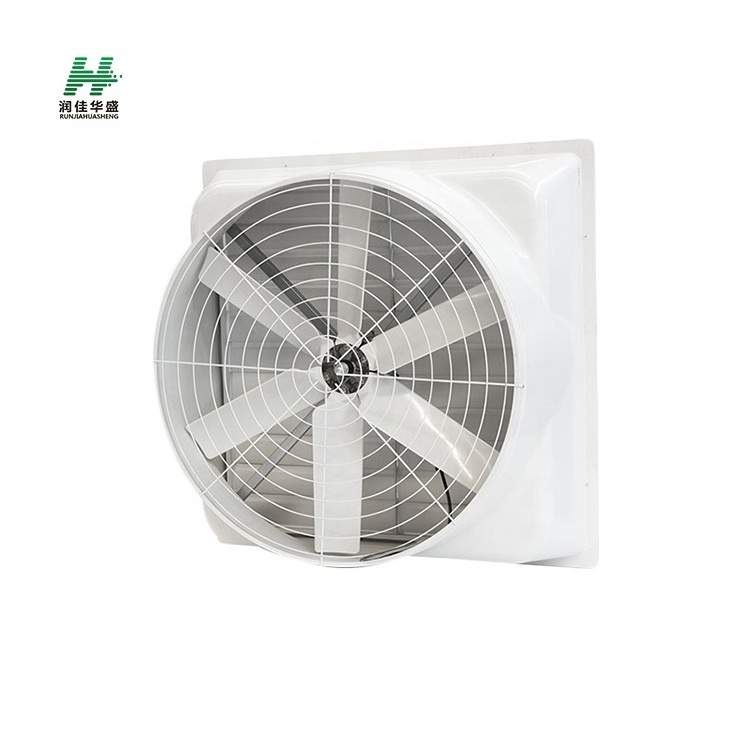 square heavy duty industrial ventiltaion fiber glass exhaust fan