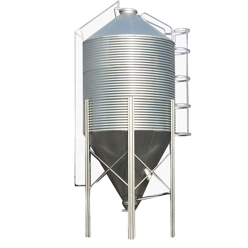 Farm feed tower poultry feed silo small grain silo for sale