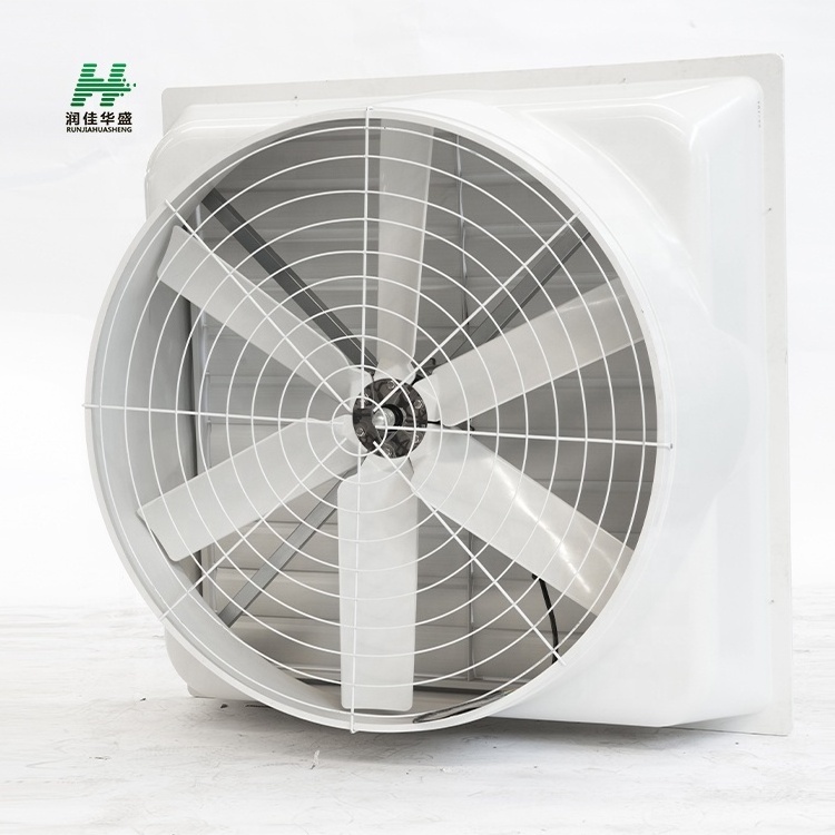 square heavy duty industrial ventiltaion fiber glass exhaust fan