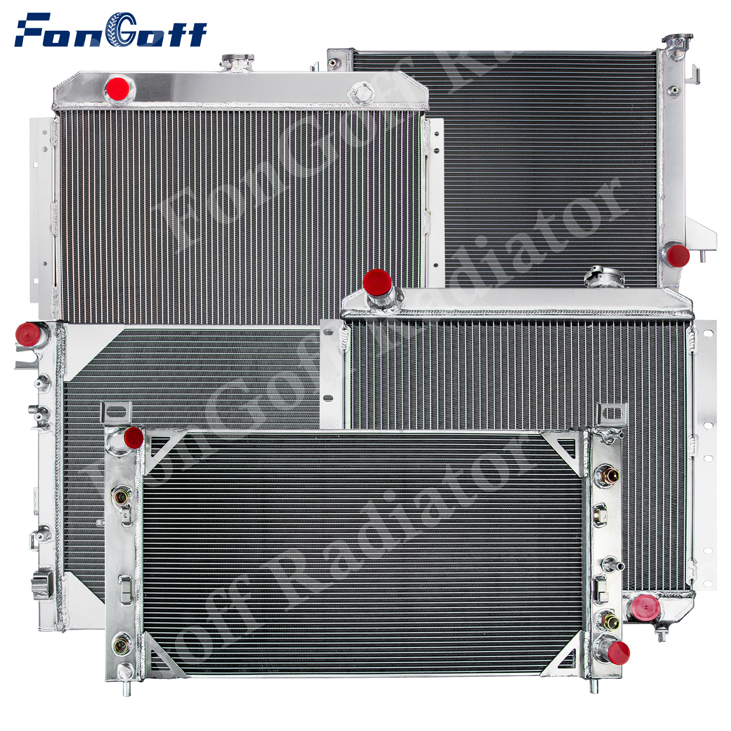 FonGoff Full Aluminum Radiator For Toyota Honda ISUZU Ford BMW MITSUBISHI NISSAN SUBARU LandRover Chevrolet Audi Austin Bens