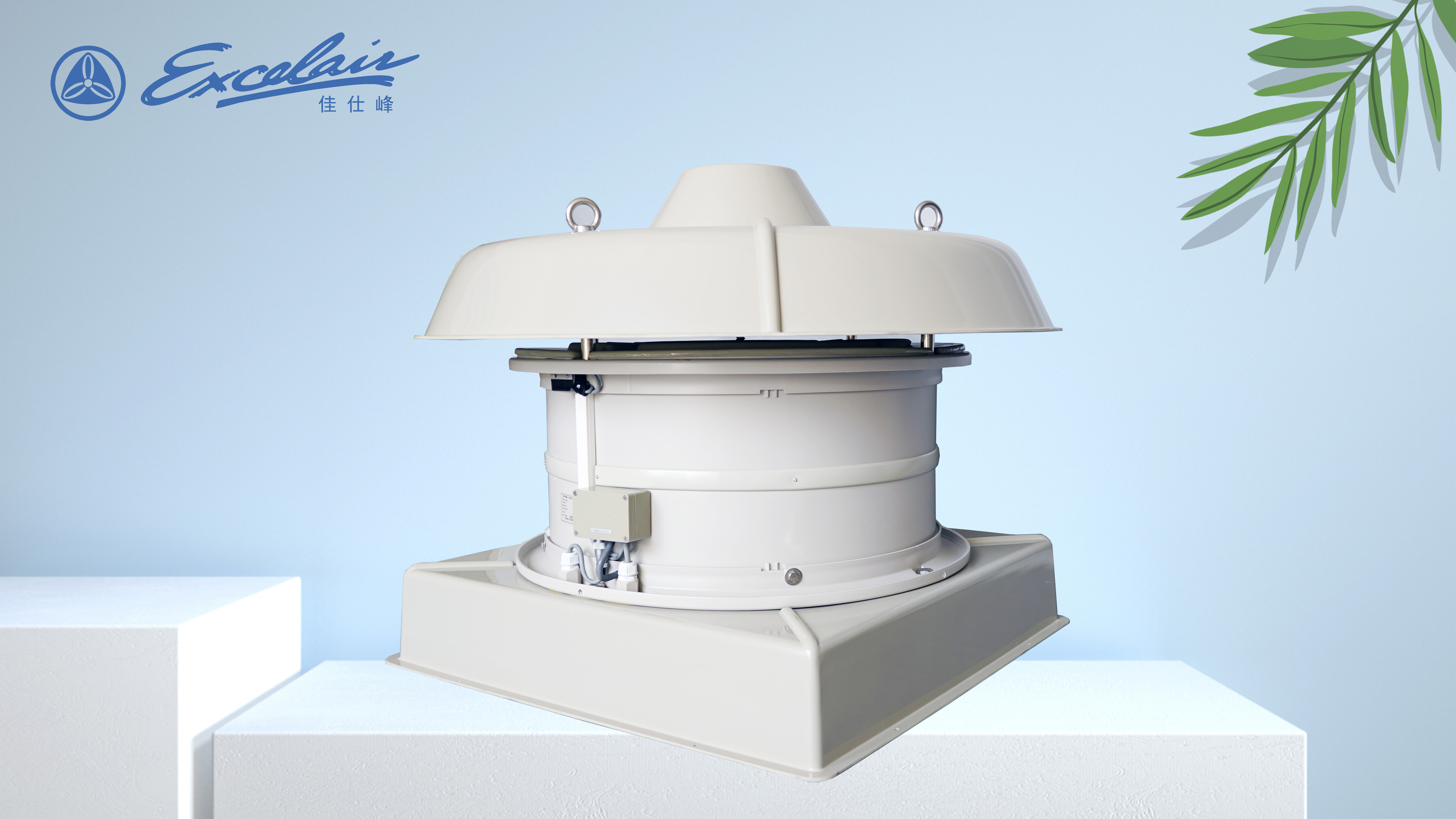 Airflow 11000M3/H  Rooftop directly drive commercial industrial plastic fan mushroom ventilation exhaust fan