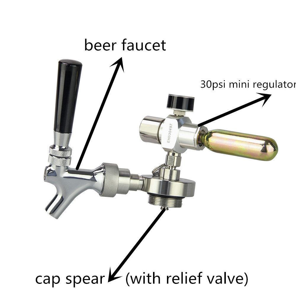 Hot Selling Home Party Picnic Beer Keg Dispensing Tapping System With Italian Adjustable Tap Faucet