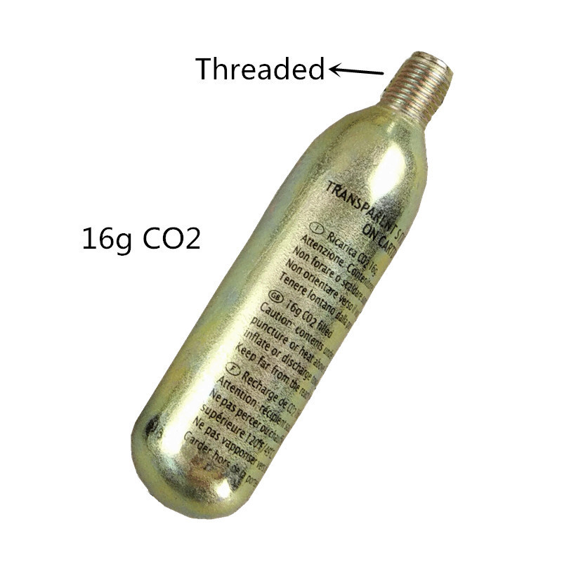 Factory direct sale high quality food grade mini  threaded 16g co2 cartridge