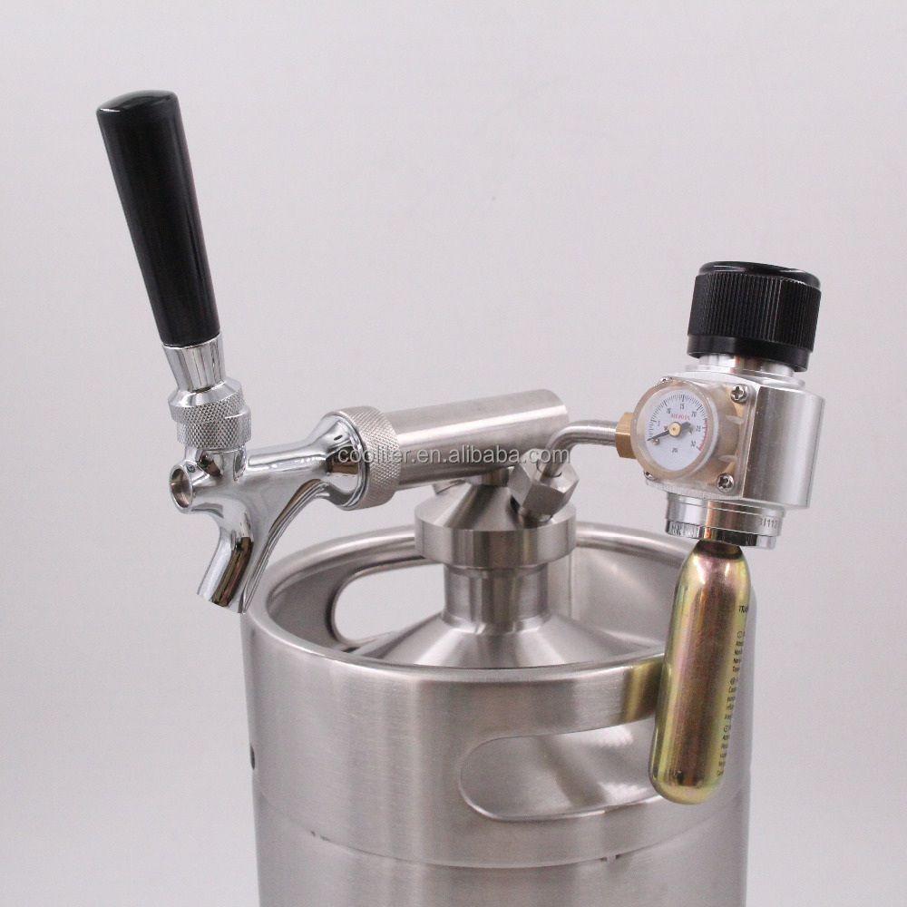 stainless steel single wall 10 L Personal Mini Keg beer Dispensing System