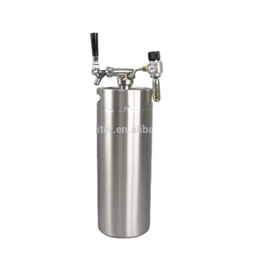 stainless steel single wall 10 L Personal Mini Keg beer Dispensing System