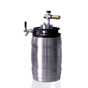 New style stainless steel 2l/4l/5l beer keg dispenser system used for beer with mini co2 regulator