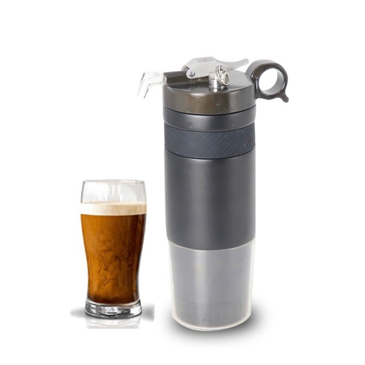 Portable Home Brew 480ml Vacuum Insulated Nitro Coffee Dispenser For Home