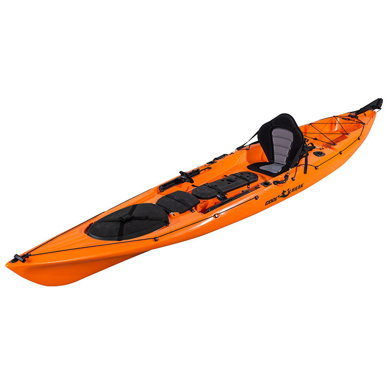 Cheap LLDPE Surfing rowing boat with motor and pedal kayak fishing for sale