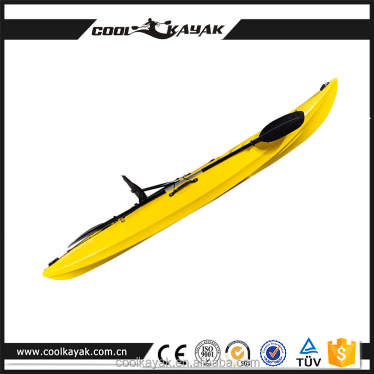 cheap canoes plastic kayak made in China for fishing pedal kayak fishing for sale